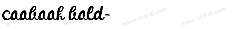 coobook bold字体转换